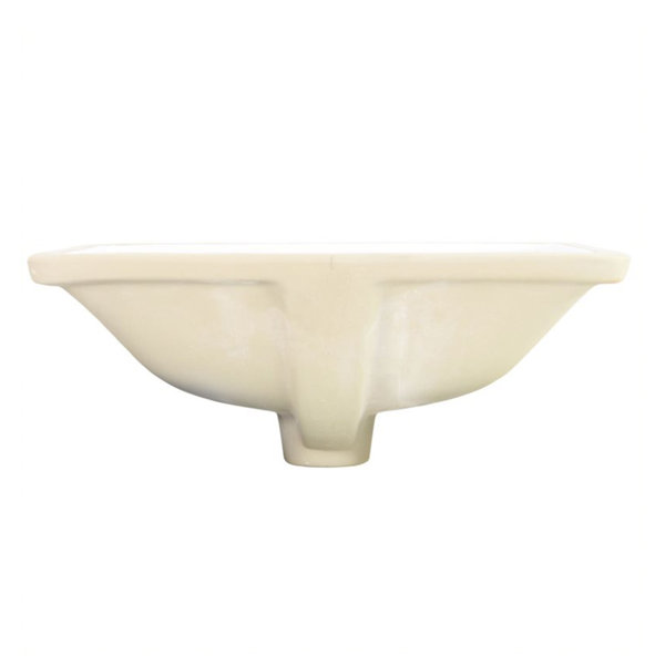 Nantucket Sinks Great Point 12.88'' Ceramic Rectangular Undermount
